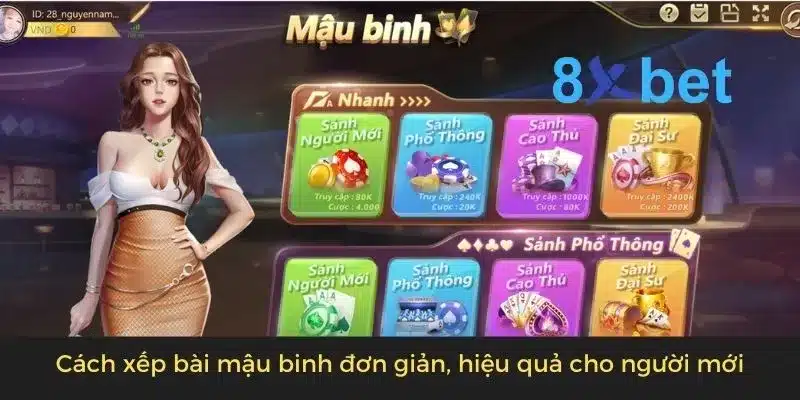 Cách xếp bài mậu binh đơn giản, hiệu quả