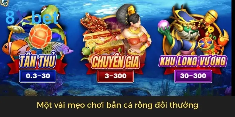 Một vài mẹo chơi bắn cá rồng đổi thưởng 8xbet